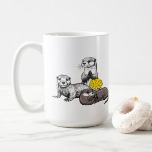 Schattig Otter Trio Koffiemok