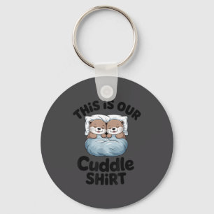 Schattig Otterkoppel Dit Is Onze Knuffel Sleutelhanger