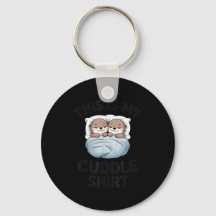 Schattig Otterkoppel Knuffelt Dit Is Mijn Knuffel Sleutelhanger