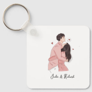 schattig paar sleutelhanger