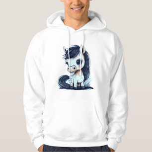 Schattig paard voor kinderkamers en kinderdagverbl hoodie
