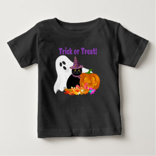 Schattig Paarse Glitter Trick or Treat Halloween