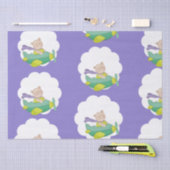 Schattig paaslabel Teddy Bear Tissuepapier (Craft)