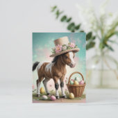 Schattig paasveulen briefkaart (Staand voorkant)