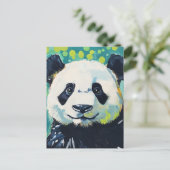 Schattig Panda Beer Briefkaart (Staand voorkant)