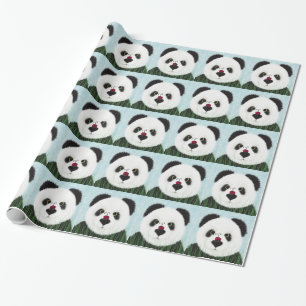Schattig Panda Beer Cadeaupapier