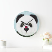 Schattig Panda Beer Grote Klok (Huis)