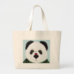 Schattig Panda Beer Grote Tote Bag