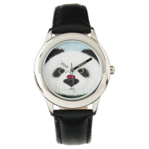 Schattig Panda Beer Horloge