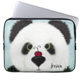 Schattig Panda Beer Laptop Sleeve