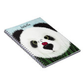Schattig Panda Beer Notitieboek (Rechterzijde)