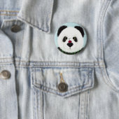 Schattig Panda Beer Ronde Button 5,7 Cm (In situ)