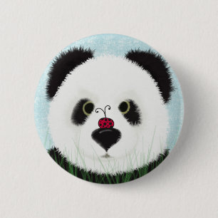 Schattig Panda Beer Ronde Button 5,7 Cm