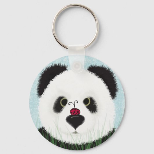Schattig Panda Beer schilderen Sleutelhanger (Voorkant)