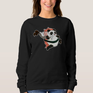 Schattig Panda Sushi Met Garnalen Die Sojasaus Ste Trui