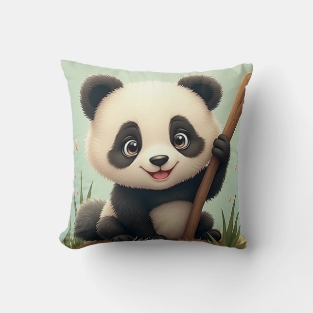 schattig pandakussen kussen (Voorkant)