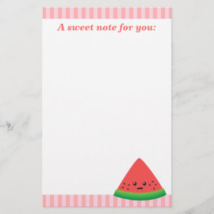 Schattig Partje Watermeloen Briefpapier