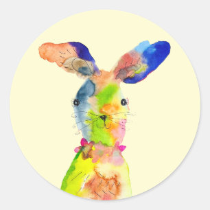 Schattig Pasen konijn Ronde Sticker