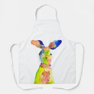 Schattig Pasen konijn waterverf kunst Schort