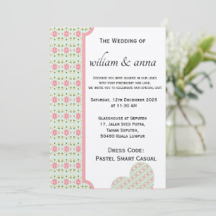 Schattig Pastel Bloemmotief Naadloos Patroon zoete Kaart
