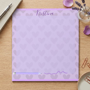 Schattig Pastel Chic Lavendel Persoonlijk Notitieblok