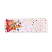 Schattig Pastel Etiket (Voorkant)