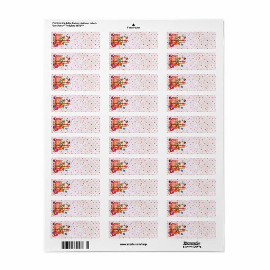 Schattig Pastel Etiket (Full Sheet)