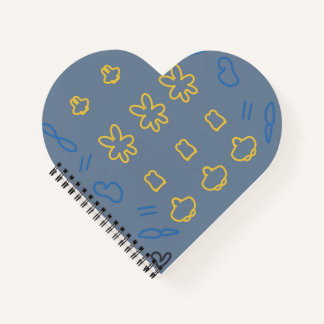 Schattig Pastel Kawaii Minimalistisch Patroon Notitieboek