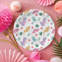 Schattig Pastel Meisje Dinosaurus