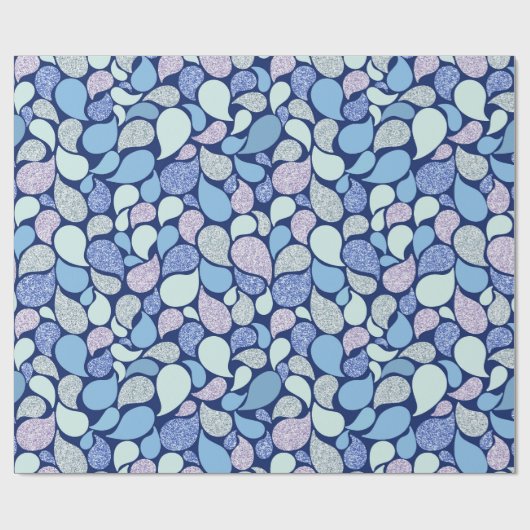 Schattig Pastel Zeemeermin Traan Drop Girly Ocean Cadeaupapier (Vlak)