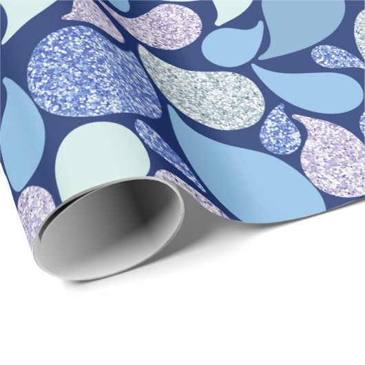 Schattig Pastel Zeemeermin Traan Drop Girly Ocean Cadeaupapier (Rol Hoek)