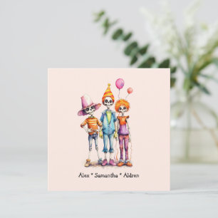 Schattig Pastel Zombie Trio - Schattige Halloween 