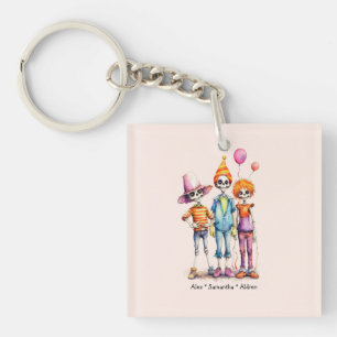 Schattig Pastel Zombie Trio - Schattige Halloween Sleutelhanger