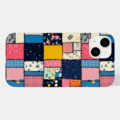 Schattig patchwork ontwerp, speels patroon Case-Mate iPhone case (Achterkant (horizontaal))