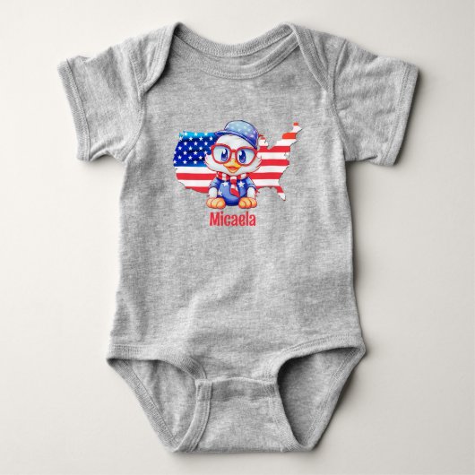 Schattig patriottisch romper (Voorkant)
