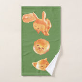 Schattig patroon van gebroken brood bad handdoek (Handdoek)