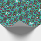 schattig pekelvederpatroon cadeaupapier (Hoek)