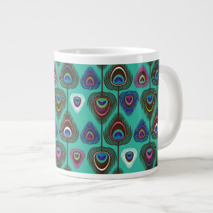 schattig pekelvederpatroon grote koffiekop