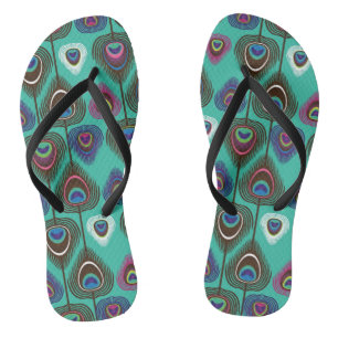 schattig pekelvederpatroon teenslippers
