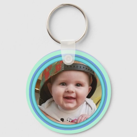 Schattig persoonlijk Baby Sleutelhanger (Voorkant)