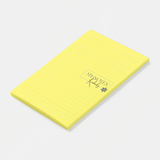Schattig Persoonlijk Gelinieerd Eenvoudig Modern G Post-it® Notes