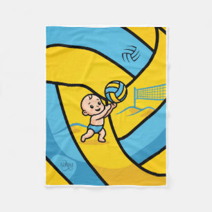 Schattig Peuter Die Basketbal Speelt Fleece Blan Deken