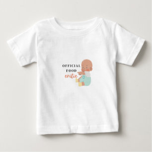Schattig peuter T-shirt"Officiële voedselcriticus: