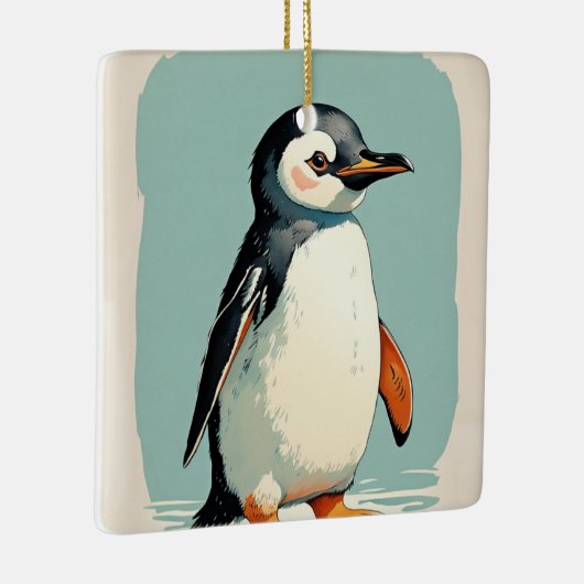 Schattig pinguïn Ornament (Rechts)