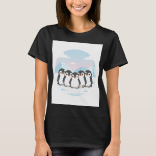 Schattig Pinguïn Team Dames T-shirt