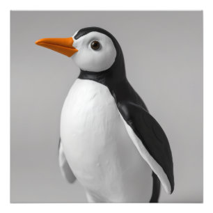 Schattig Pinguïnontwerp – Aardig Winterdier Foto Afdruk