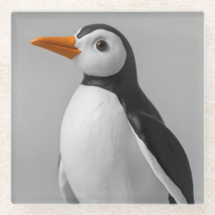Schattig Pinguïnontwerp – Aardig Winterdier Glazen Onderzetter