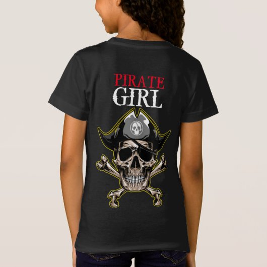schattig piraat meisje t-shirt (Achterkant)