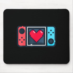 Schattig Pixel Hart Gamer Valentijnsdag T Voor Man Muismat