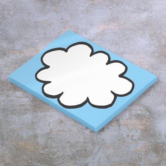 Schattig Plezierig Modern Eenvoudig Gedachtenwolk Post-it® Notes